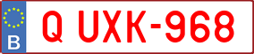 Trailer License Plate